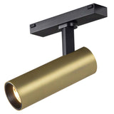 Paolo Track Head Brushed Gold Black By Kuzco WIth Light
