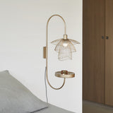 Papillon Wall Sconce with Shelf By Forestier, Bedroom, , | Casa Di Luce Lighting
