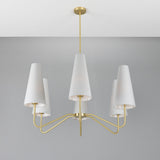 Para Chandelier Satin_Brass_Black