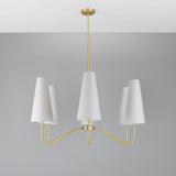 Para Chandelier Satin_Brass_Black