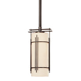 Paralline Mini Pendant, shown in Dark Smoke, by Hubbardton Forge