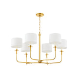 Paramus Chandelier - 6-Light - Aged Brass by Hudson Valley