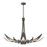 Parasol 7-Light Chandelier in Dark Smoke by Hubbardton Forge