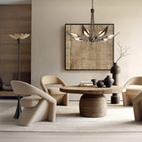 Parasol 7-Light Chandelier lifestyle view by Hubbardton Forge