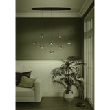 Paratebueno Linear Suspension 8 Light Black by Eglo - lifestyle room setting
