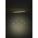 Paratebueno Linear Suspension 8 Light Brass by Eglo - lifestyle room setting