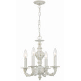 Paris Market Chandelier 13.5" Antique White