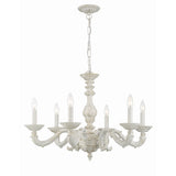 Paris Market Chandelier 28" Antique White