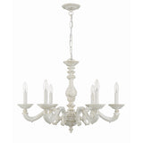 Paris Market Chandelier 28" Antique White