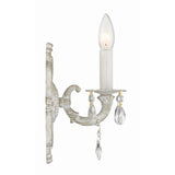 Paris Market Crystal Sconce 6.25'' Antique White