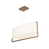 Park Avenue Linear Pendant Aged Brass By WAC Lighting Side View