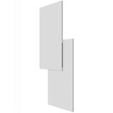 Parker Rectangular Wall Sconce By Avenue Lighting - Side View