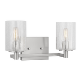 Parker Wall Bath Light Medium Brushed Steel By Generation Lighting