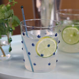 Party Tumbler set of 6 Blue Dots By Zafferano-Lifestyle View