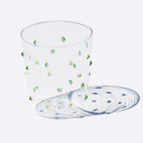 Party Tumbler set of 6 Green Dots By Zafferano-Lifestyle View1