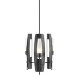 Passage 3-Light Pendant in Ink, Frosted Glass by Hubbardton Forge