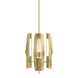 Passage 3-Light Pendant in Modern Brass, Clear Glass by Hubbardton Forge