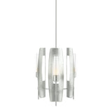 Passage 3-Light Pendant in Sterling, Clear Glass by Hubbardton Forge