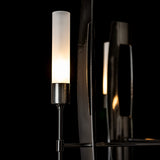 Passage 5-Light Circular Pendant detail in Ink, Frosted Glass, by Hubbardton Forge