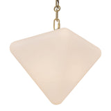 Patina Brass/Opal Glass Mineral Chandelier by Alora Lighting Details