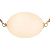 Patina Brass/Opal Glass Mineral Chandelier by Alora Lighting Details