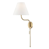 Patti Plug-in Sconce - Aged Brass