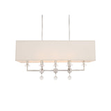 Paxton Linear Chandelier 38'' Polished Nickel