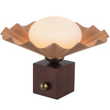 Peach 12inch Furrow Table Lamp by Alora Lighting