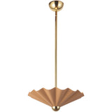 Peach 16inch Furrow Pendant by Alora Lighting