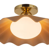 Peach 16inch Furrow Semi-Flush Mount by Alora Lighting Details