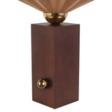 Peach 16inch Furrow Table Lamp by Alora Lighting Details