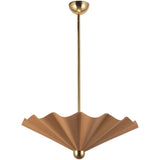 Peach 25inch Furrow Pendant by Alora Lighting