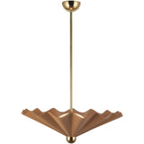 Peach 25inch Furrow Pendant by Alora Lighting