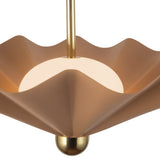 Peach 25inch Furrow Pendant by Alora Lighting Details