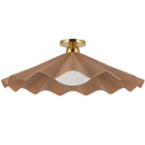 Peach 25inch Furrow Semi-Flush Mount by Alora Lighting