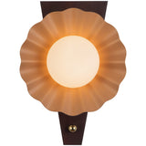 Peach Furrow Wall Sconce by Alora Lighting