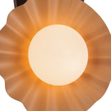 Peach Furrow Wall Sconce by Alora Lighting Details