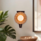 Peach Furrow Wall Sconce by Alora Lighting