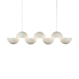 Pearl White Void Linear Pendant by Kuzco Lighting