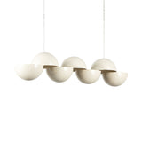 Pearl White Void Linear Pendant by Kuzco Lighting