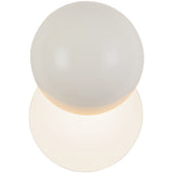 Pearl White Void Wall Sconce by Kuzco Lighting