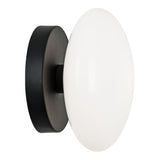 Pearlesque Wall Sconce 1-Light Matte Black
