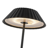 Pela Portable Table Lamp Black By Kuzco Detailed View