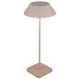 Pela Portable Table Lamp Moonstone Gray By Kuzco Front View