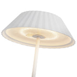 Pela Portable Table Lamp White By Kuzco Detailed View