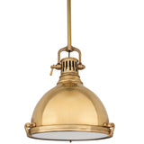 Pelham Pendant - 14 Inch - Aged Brass by Hudson Valley