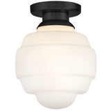Penny Flush Mount Medium Black By Lark Living