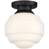 Penny Flush Mount Small Black By Lark Living