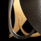 Pental Mini Pendant detail in Dark Smoke, by Hubbardton Forge