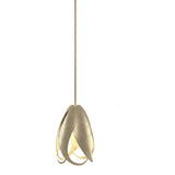 Pental Mini Pendant in Soft Gold by Hubbardton Forge
